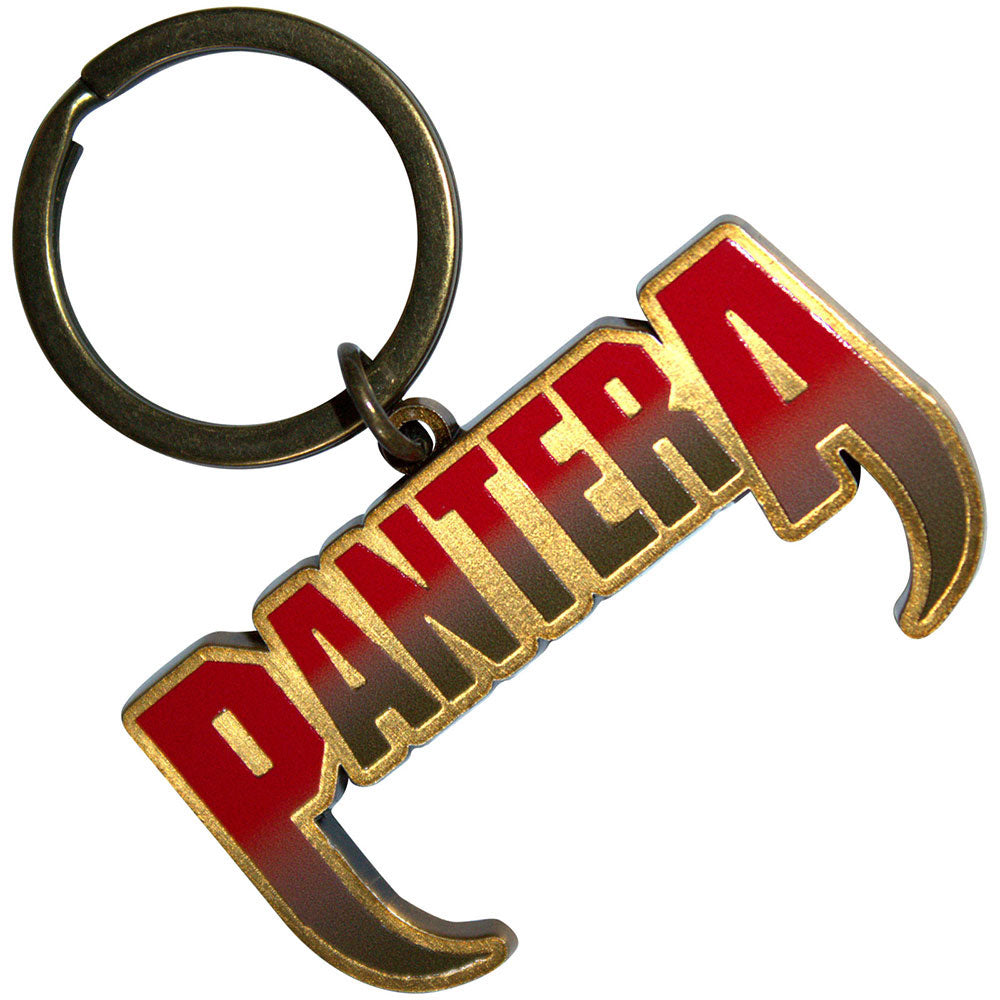 Pantera Fangs Logo Metal Key Chain Front