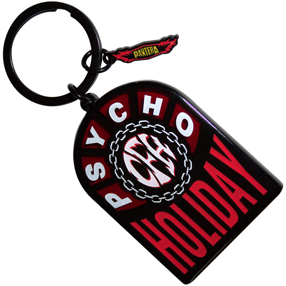 Pantera Holiday Metal Key Chain Front