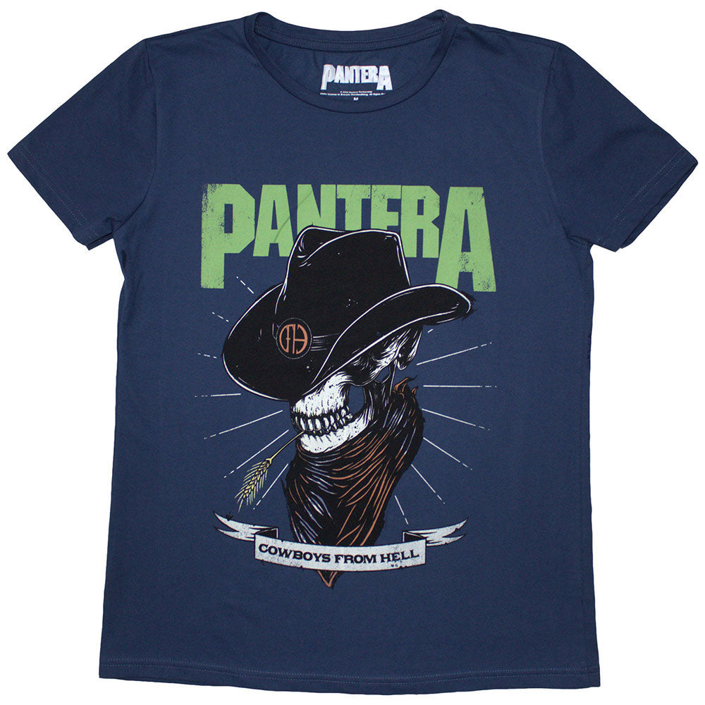 Pantera Skeleton Cowboy T-shirt Front