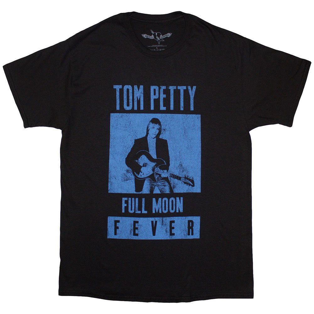 Tom Petty & The Heartbreakers Full Moon Fever Blue T-shirt Front