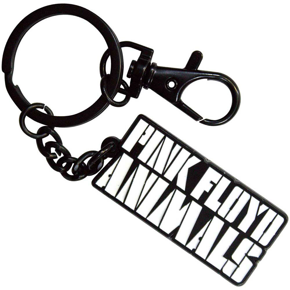Pink Floyd Animals Mono Text Logo Metal Key Chain Front
