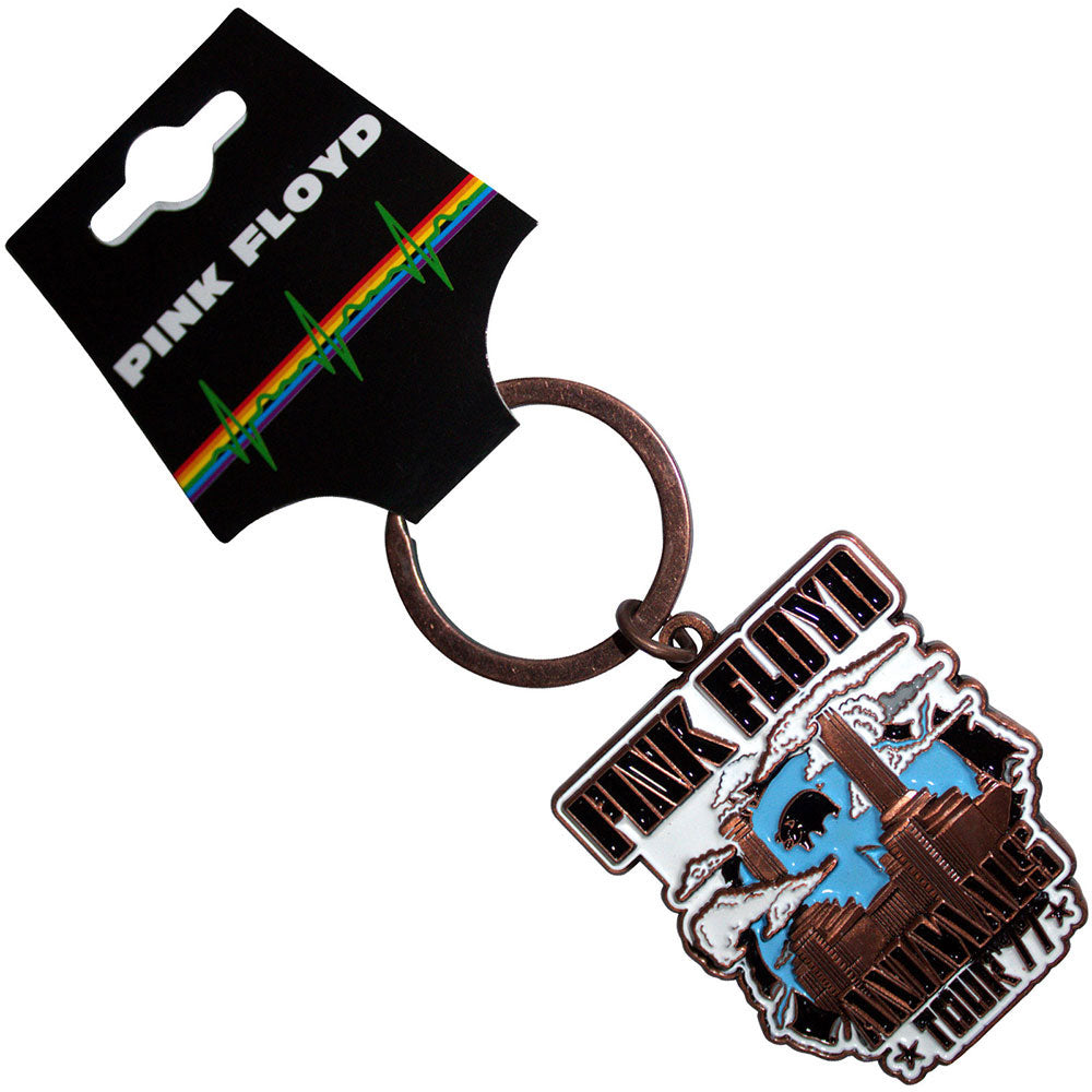 Pink Floyd Animals Tour '77 Metal Key Chain Front