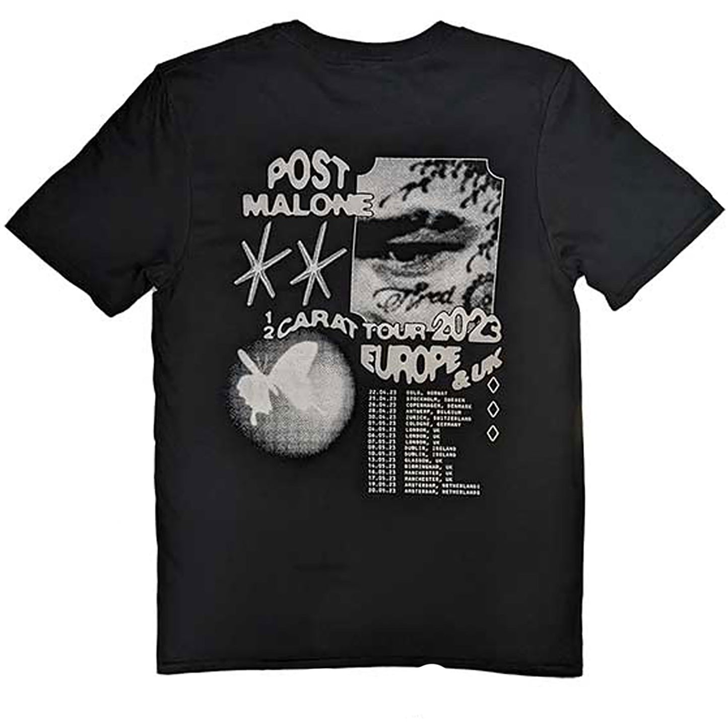 Post Malone Collage T-shirt Back