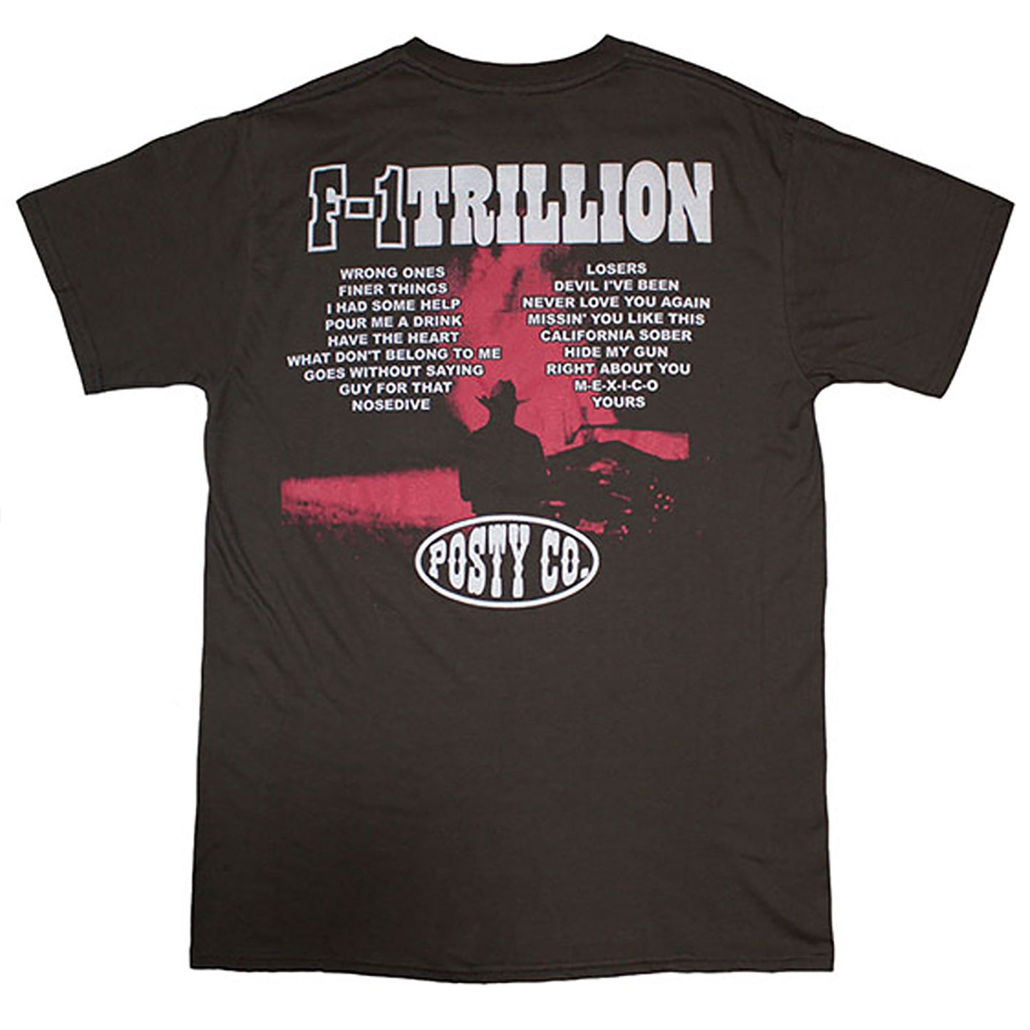 Post Malone F-1 Trillion T-shirt Back