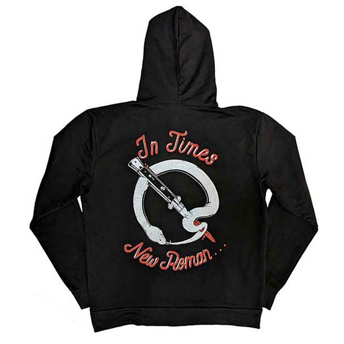 Queens Of The Stone Age Snake Logo Hooded Sweatshirt Back