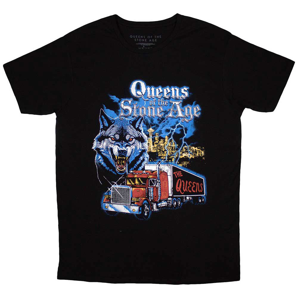 Queens Of The Stone Age Wolf Skyline T-shirt Front