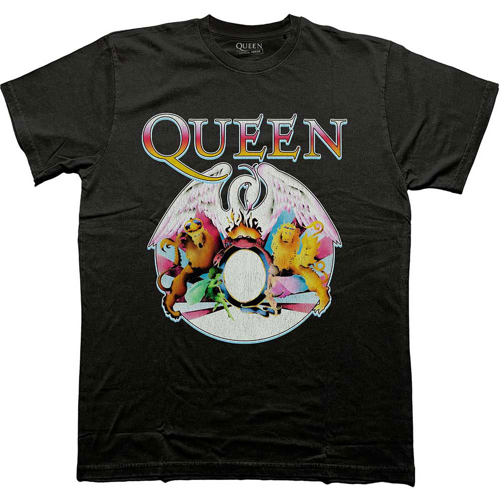 Queen Multi Colour Crest T-shirt Front
