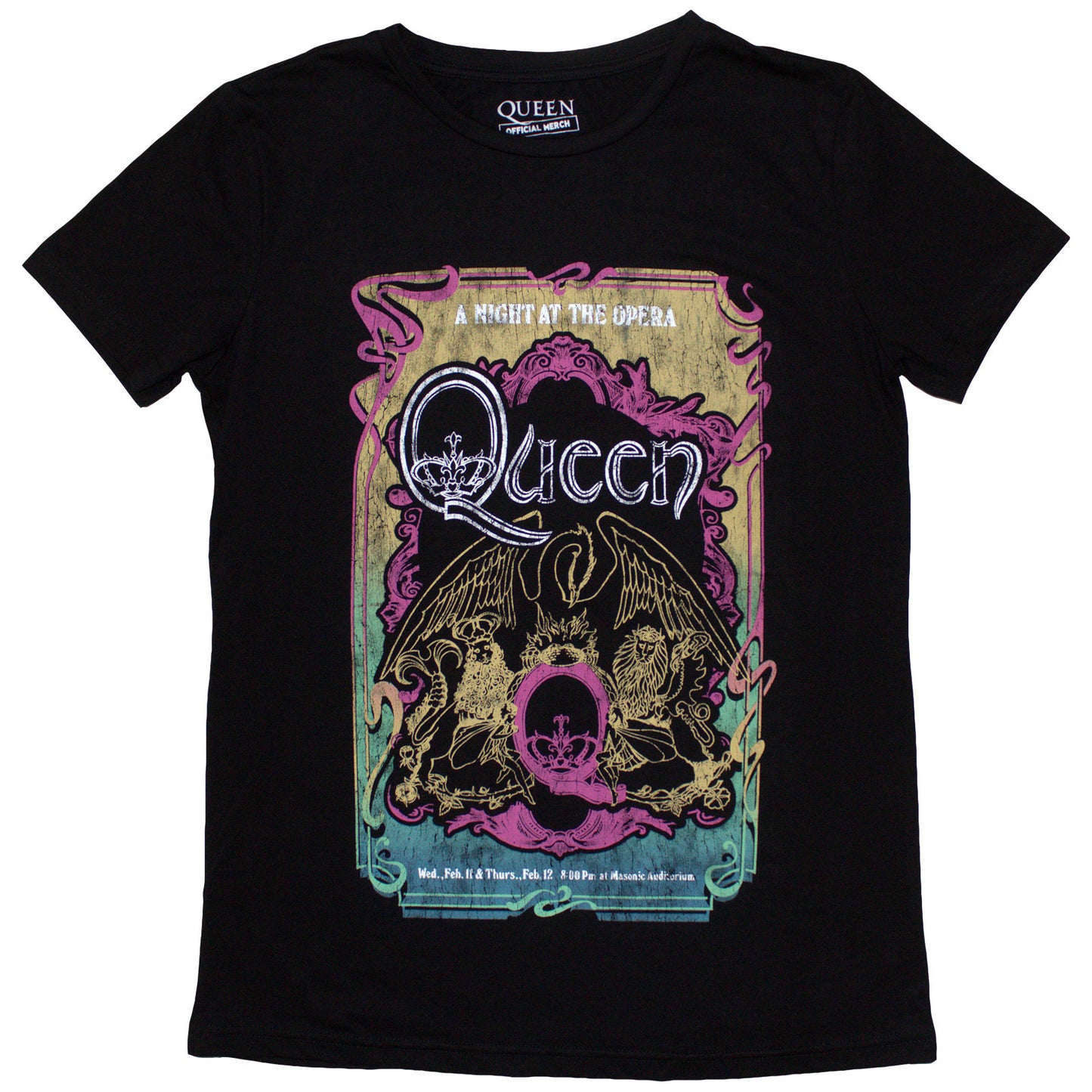 Queen A Night At The Opera Tour '76 Junior Top Front