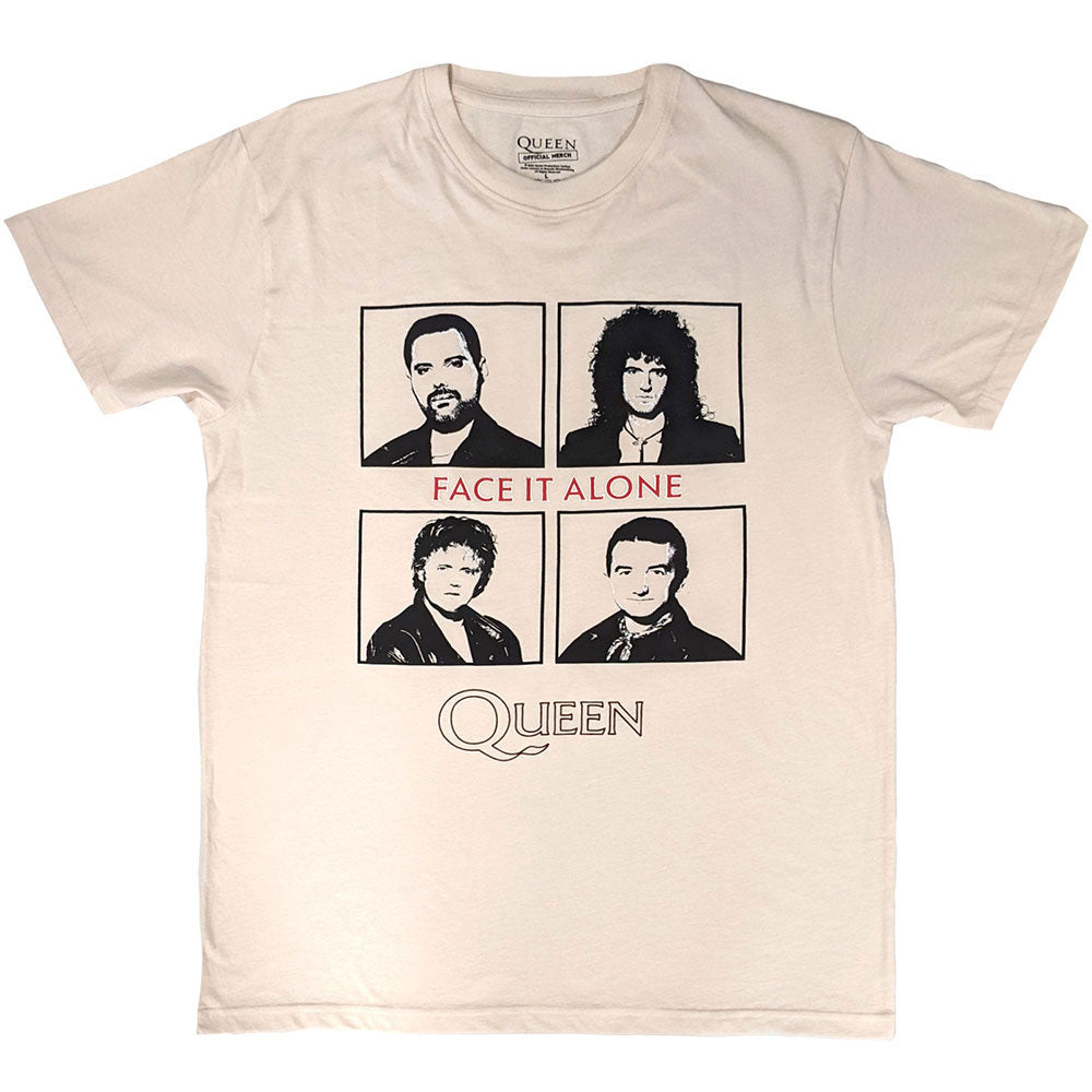 Queen Face It Alone Squares T-shirt Front