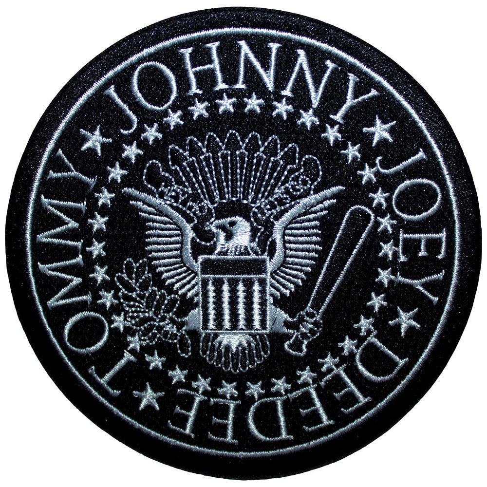 Ramones Presidential Seal Black Woven Patch Front