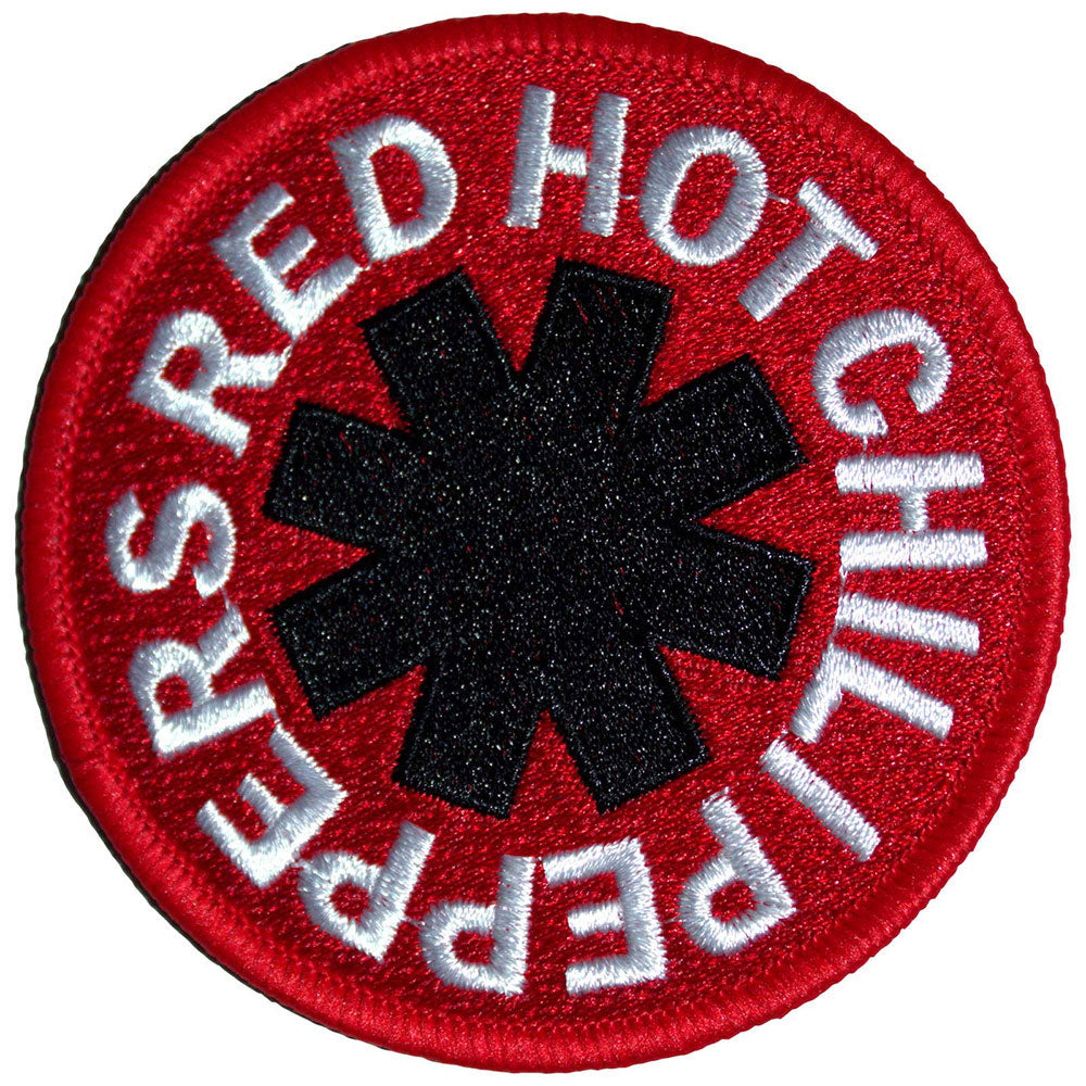 Red Hot Chili Peppers Asterisk Red Woven Patch Front