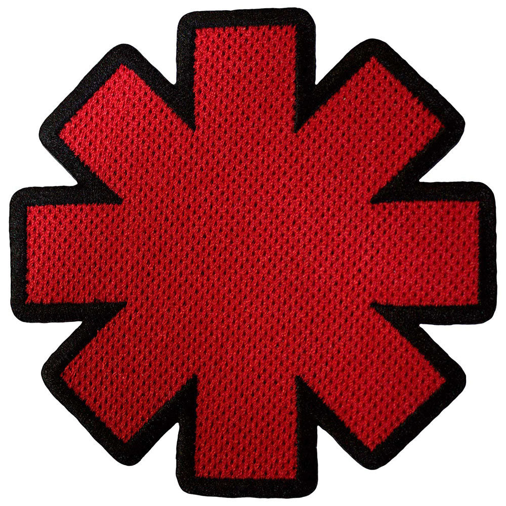 Red Hot Chili Peppers Asterisk Cut-out Woven Patch Front