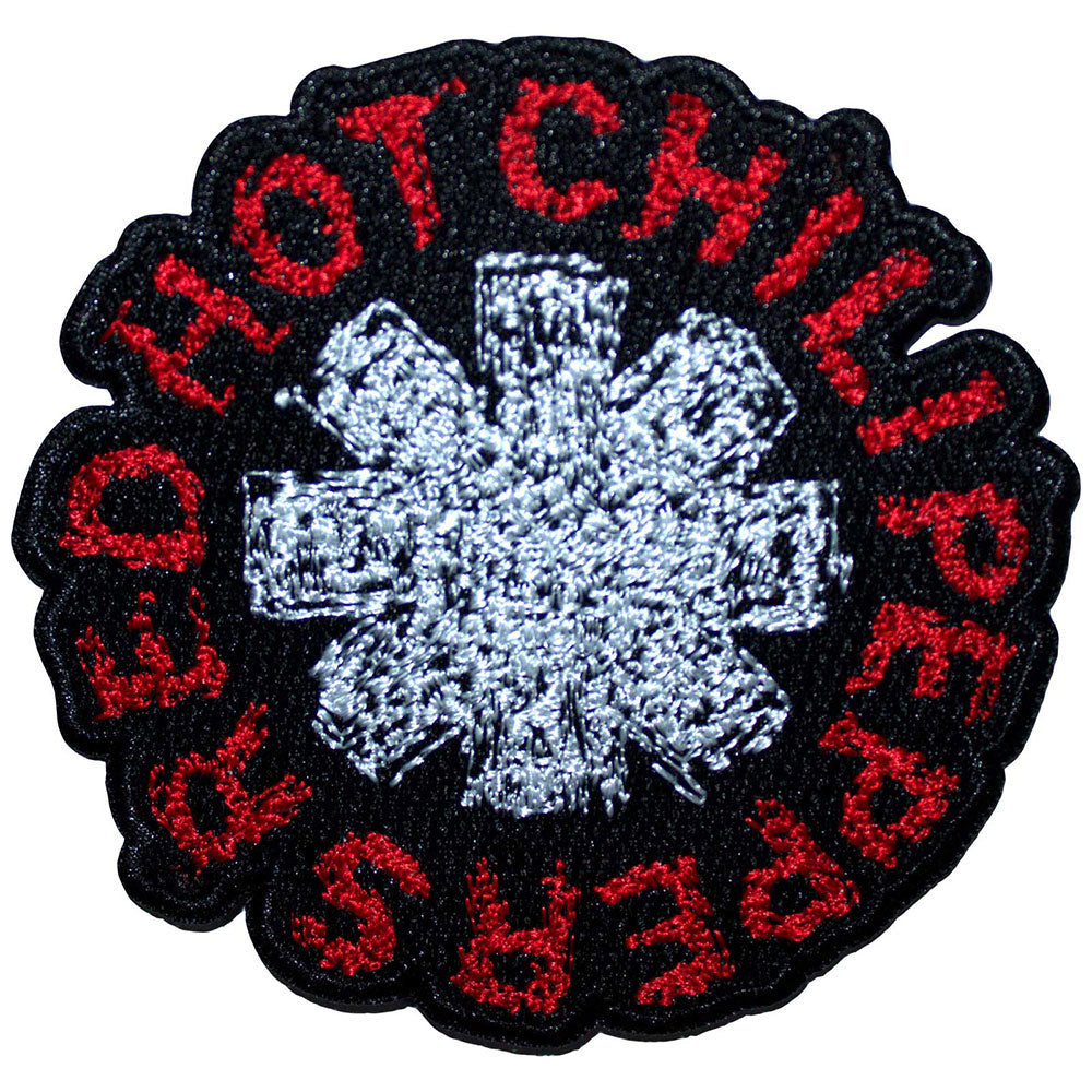 Red Hot Chili Peppers Scribble Asterisk Woven Patch Front