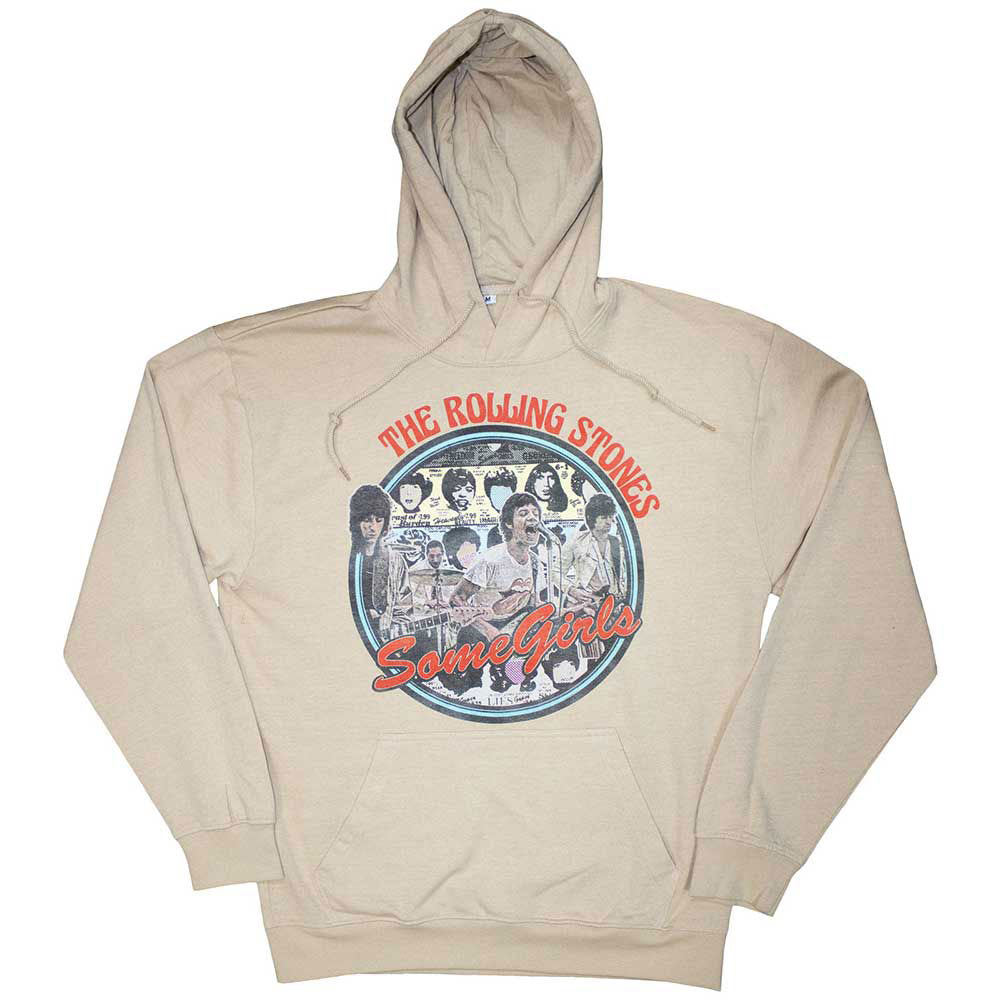Rolling Stones Some Girls Circle Hooded Sweatshirt Front