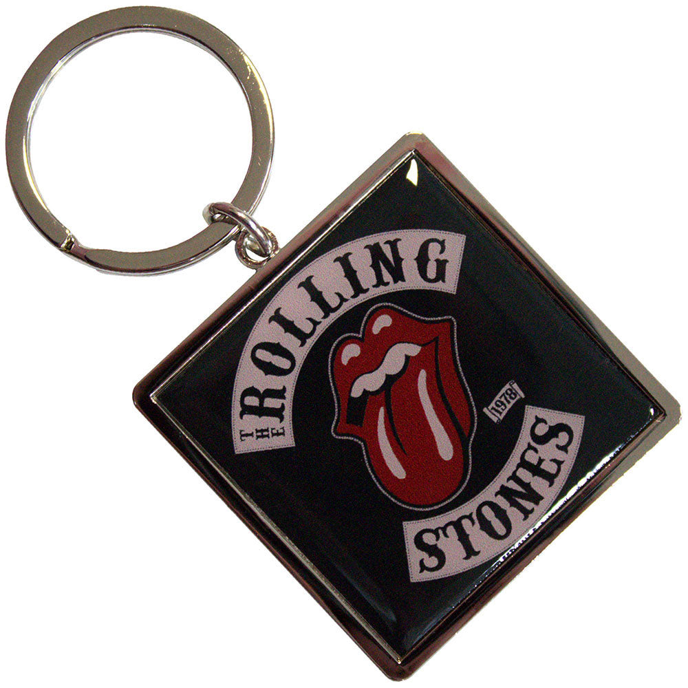 Rolling Stones Tour '78 Bordered Metal Key Chain Front