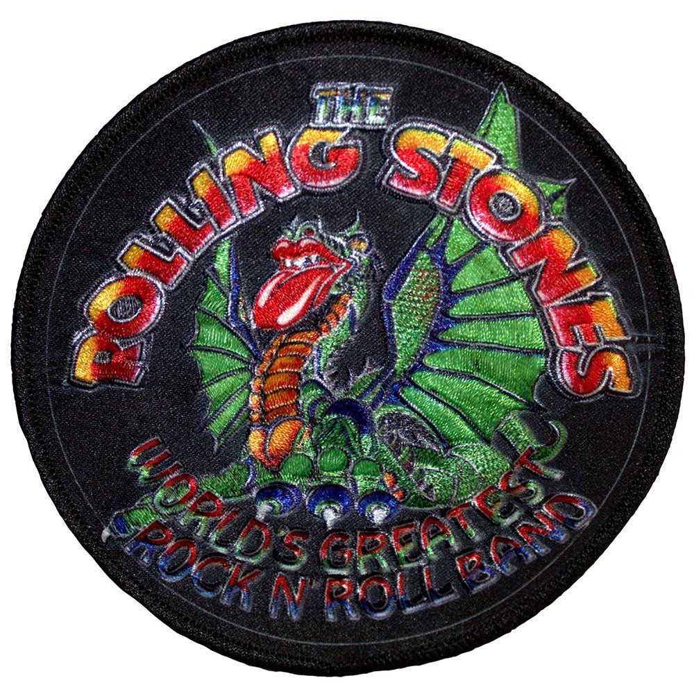 Rolling Stones Dragon Circle Woven Patch Front