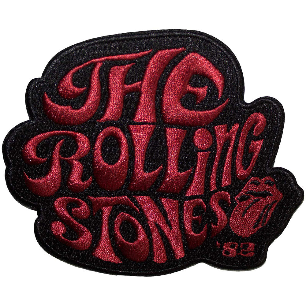 Rolling Stones Swirl Logo '82 Woven Patch Front