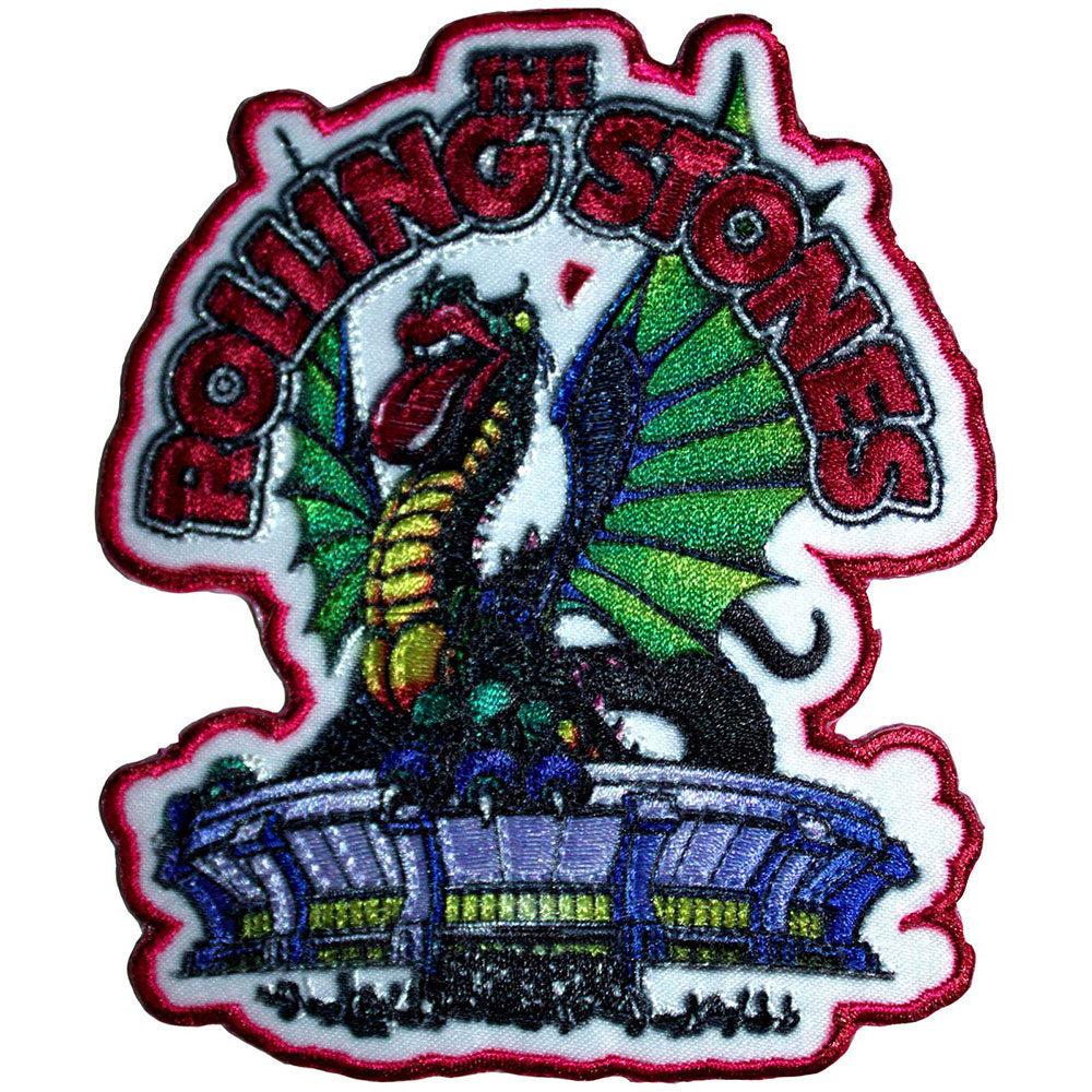 Rolling Stones Dragon Cut-out Woven Patch Front