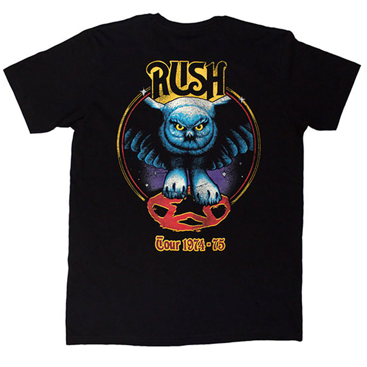 Rush Tour '74-'75 T-shirt Back