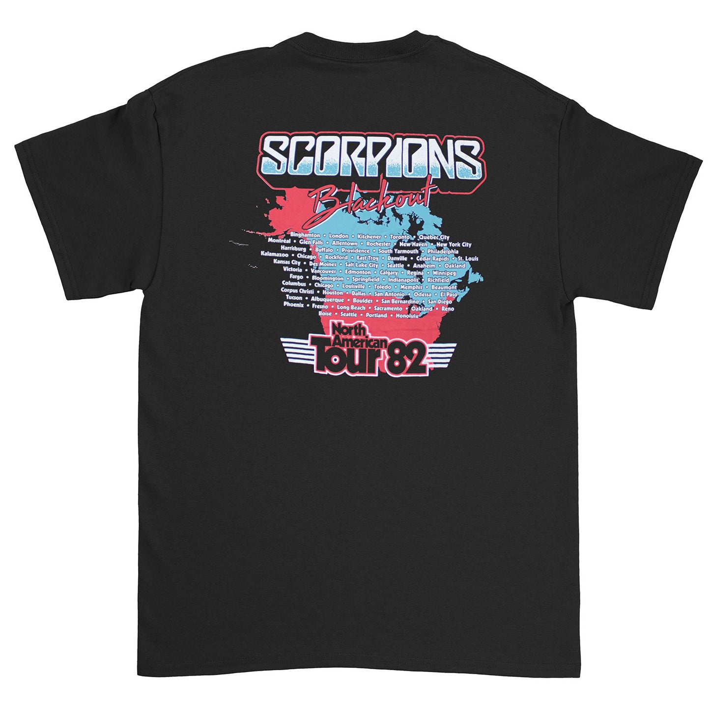 Scorpions Blackout Tour '82 Junior Top Back