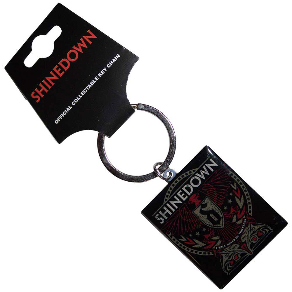 Shinedown I Will Never Be Voiceless Metal Key Chain Front