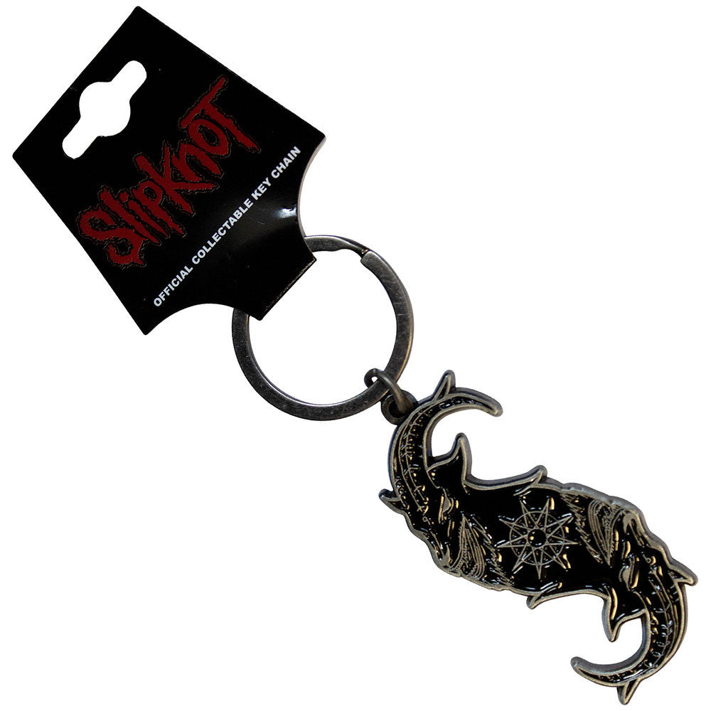 Slipknot Black Goat S Metal Key Chain Front
