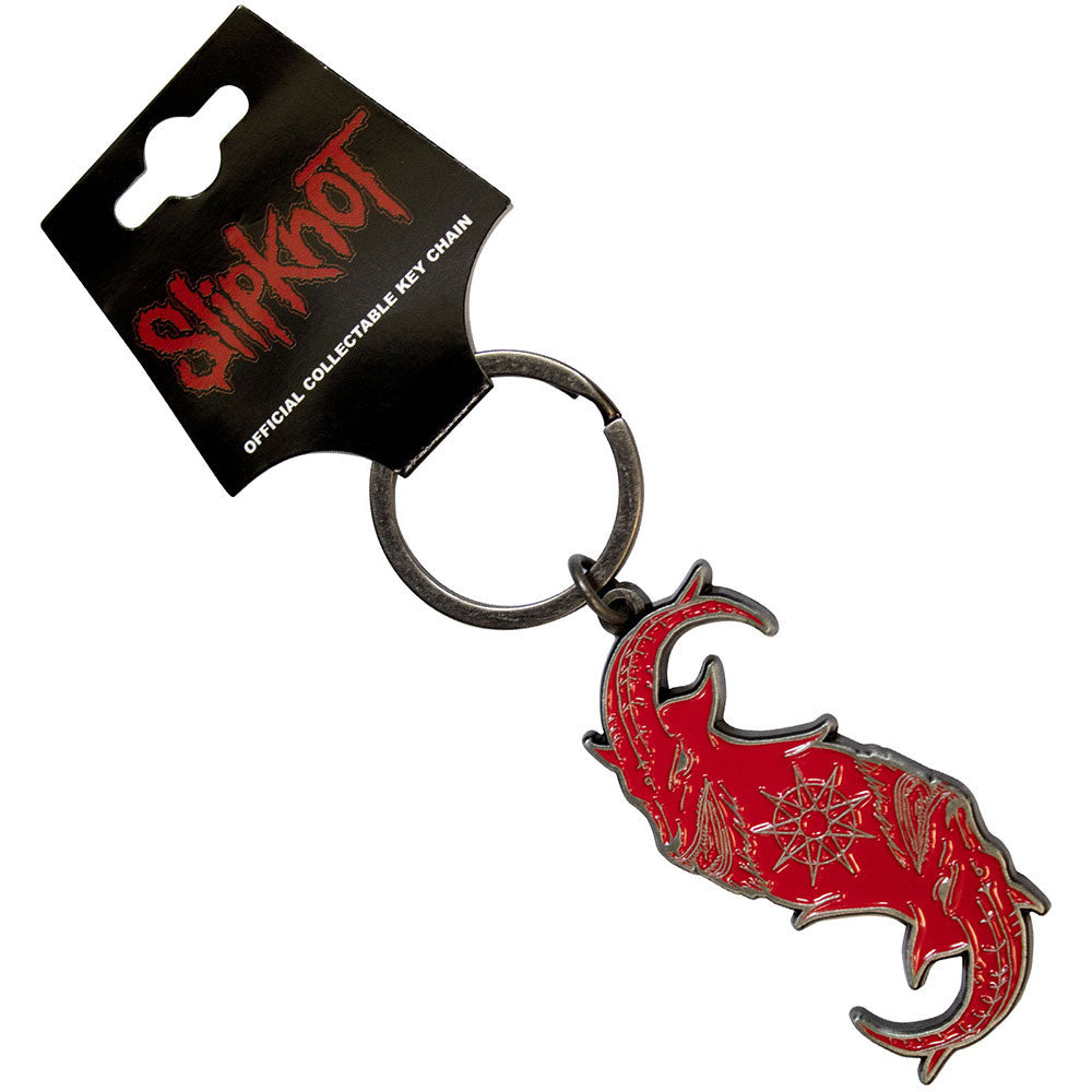 Slipknot Red Goat S Metal Key Chain Front