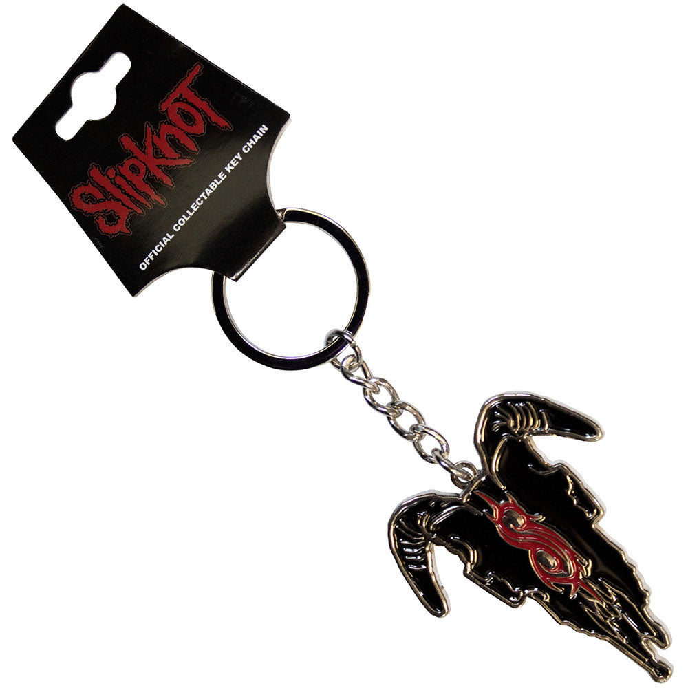Slipknot Goat Head Metal Key Chain Front