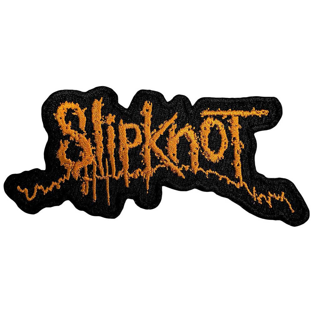 Slipknot Orange Logo Woven Patch Front