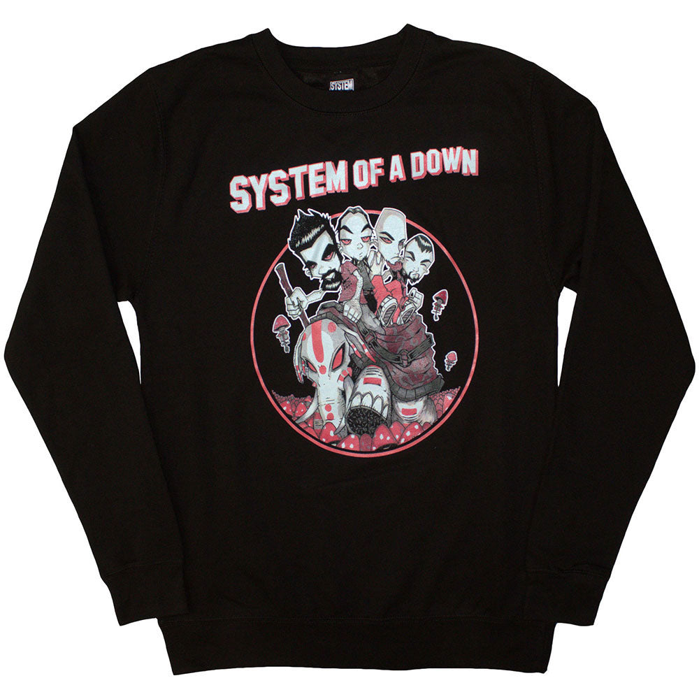 System Of A Down Mushroom People Sweatshirt Front