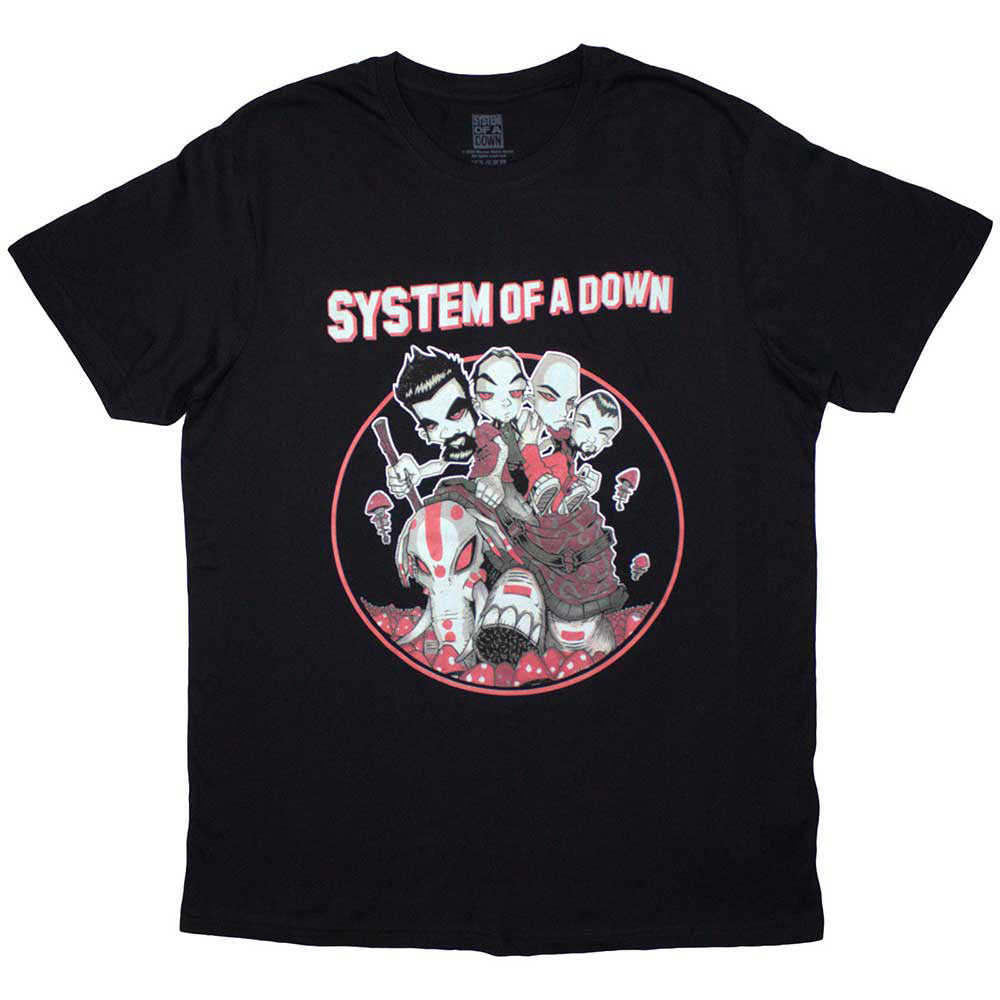 System Of A Down Mushroom People T-shirt Front