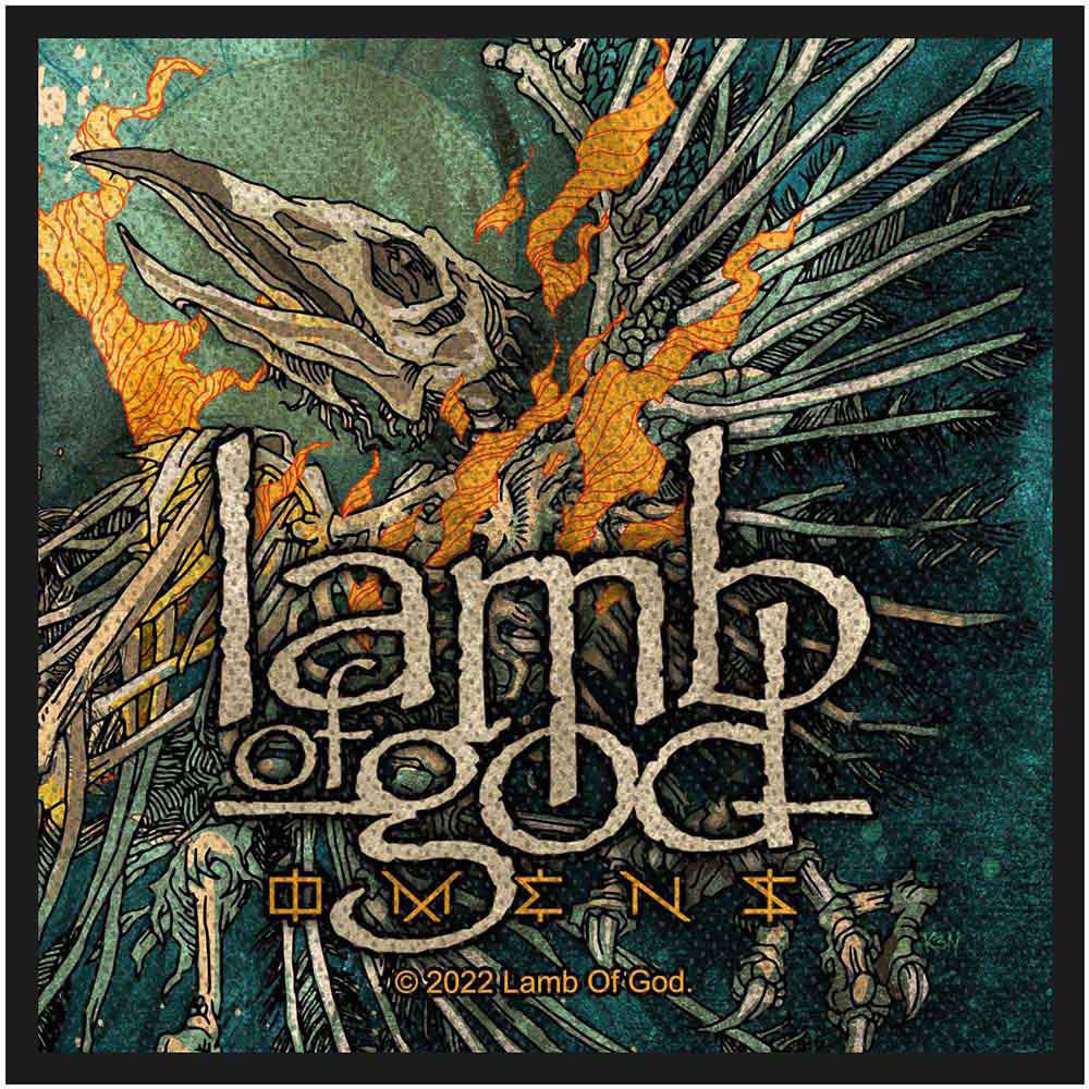 Lamb Of God Omens Woven Patch Front