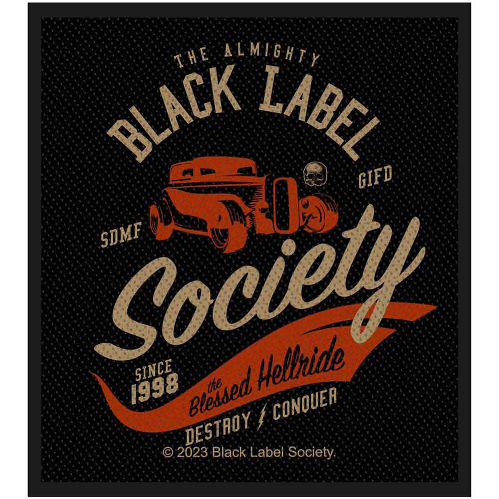 Black Label Society The Blessed Hellride Woven Patch Front