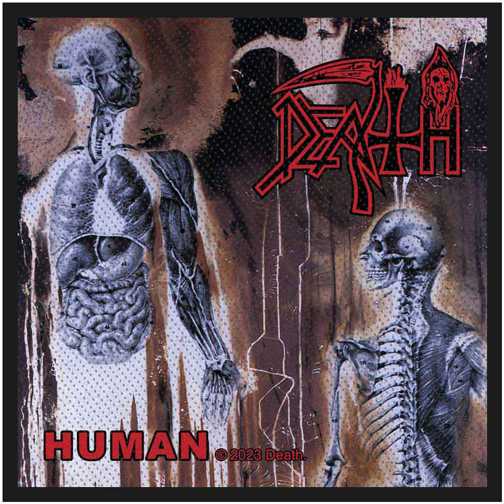 Death Human Woven Patch Front
