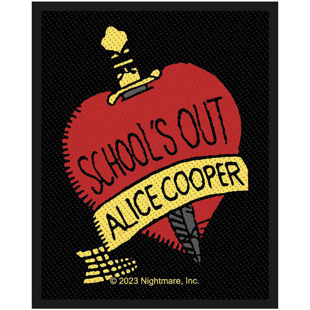 Alice Cooper School's Out Woven Patch Front