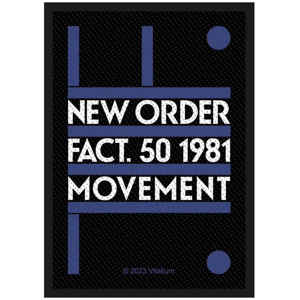 New Order Fact 50 Woven Patch Front