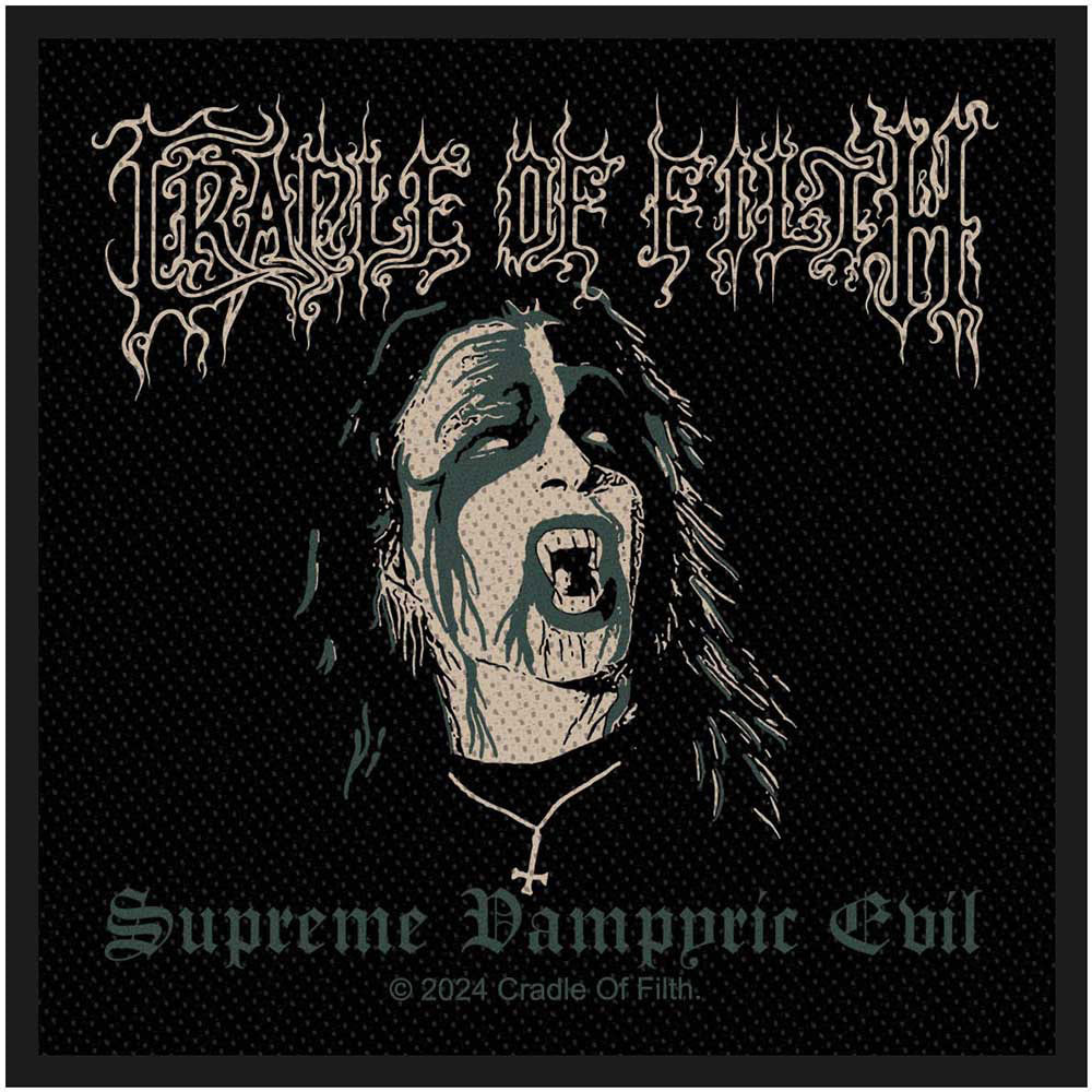 Cradle Of Filth Supreme Vampyric Evil Woven Patch Front