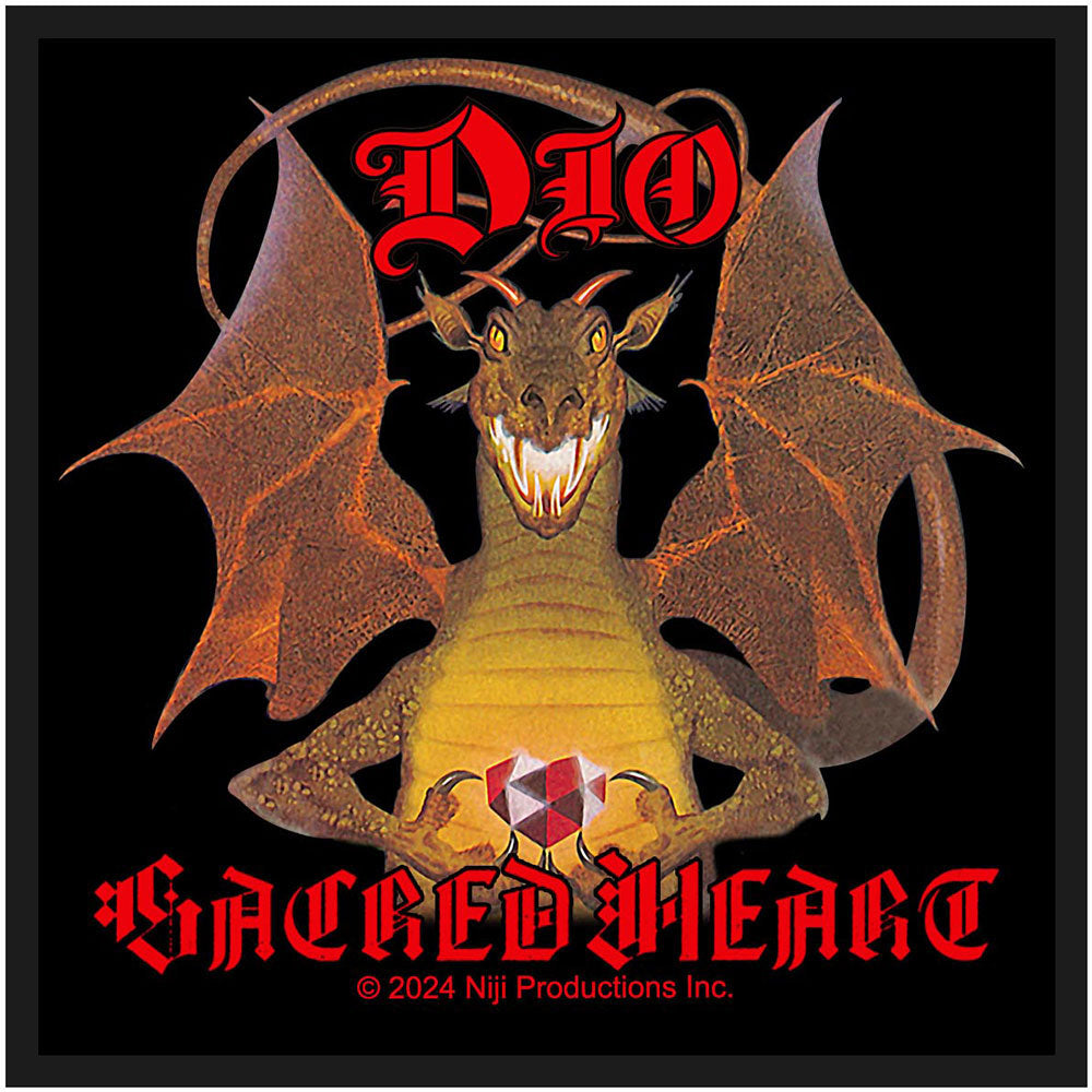 Dio Sacred Heart Woven Patch Front