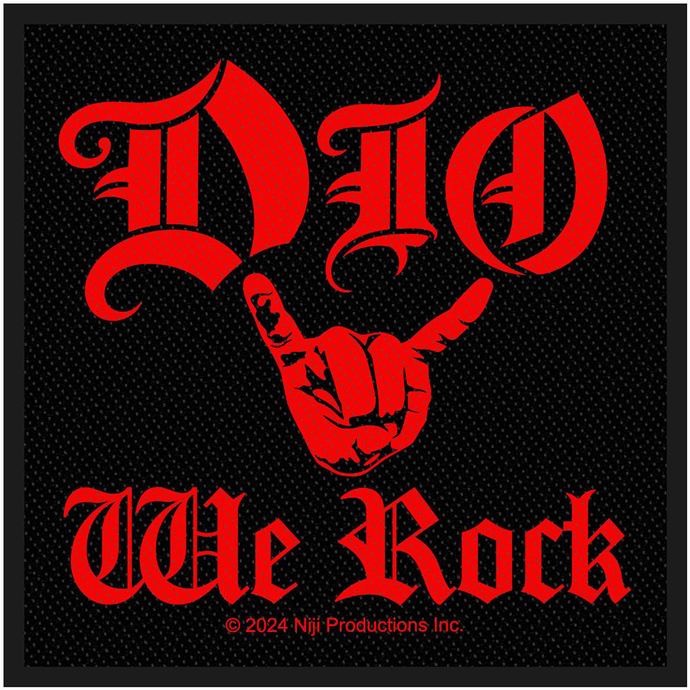 Dio We Rock Woven Patch Front
