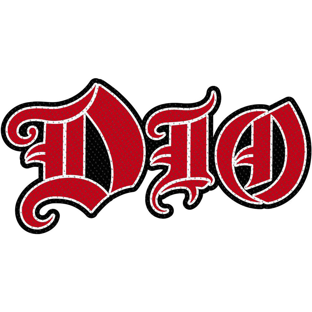 Dio Logo Cut Out Woven Patch Front