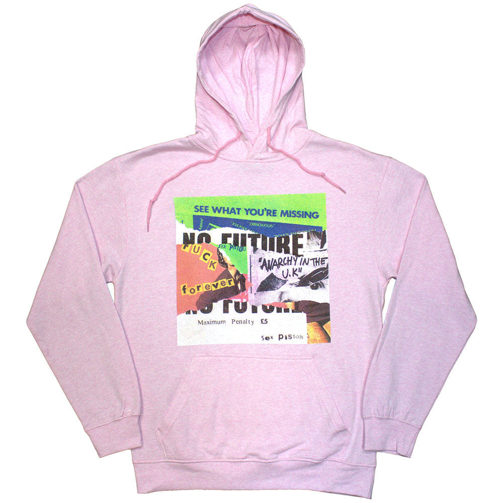 Sex Pistols Collage Hooded Sweatshirt Front