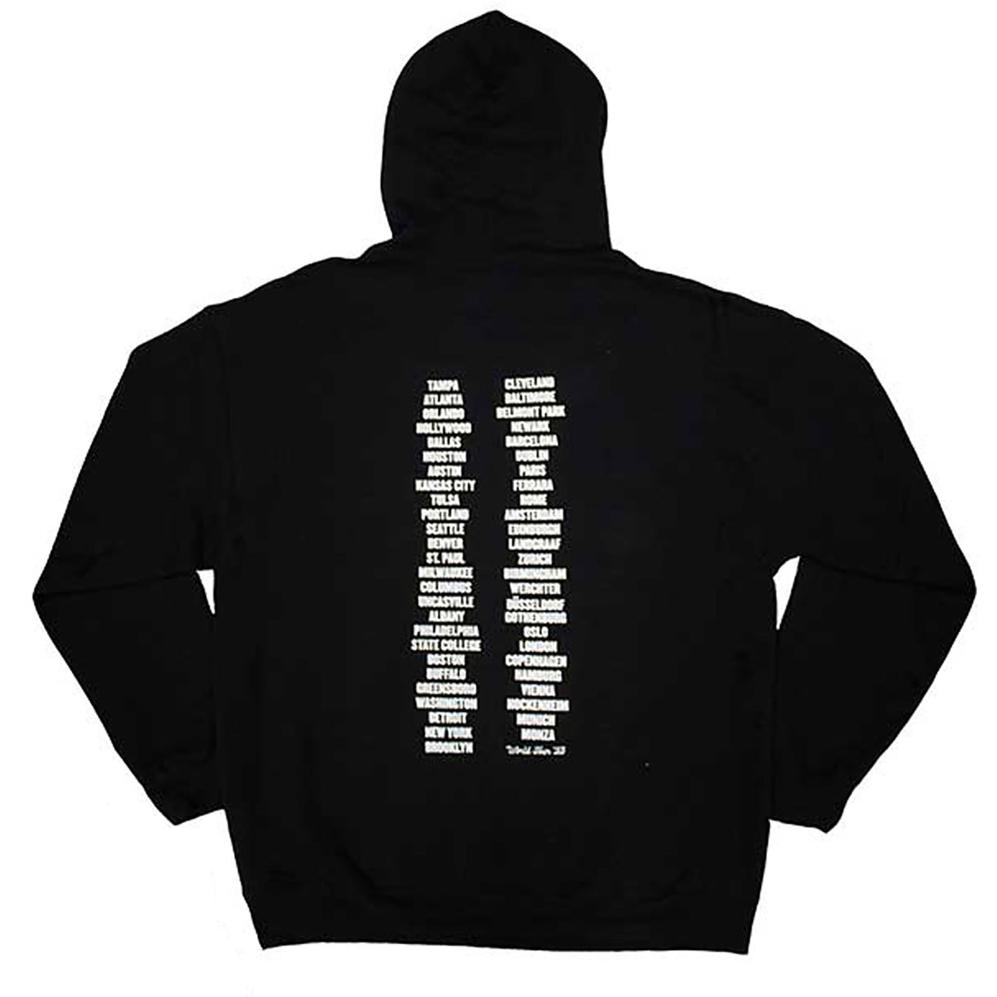 Bruce Springsteen Tour '23 Leaning Car Hooded Sweatshirt Back