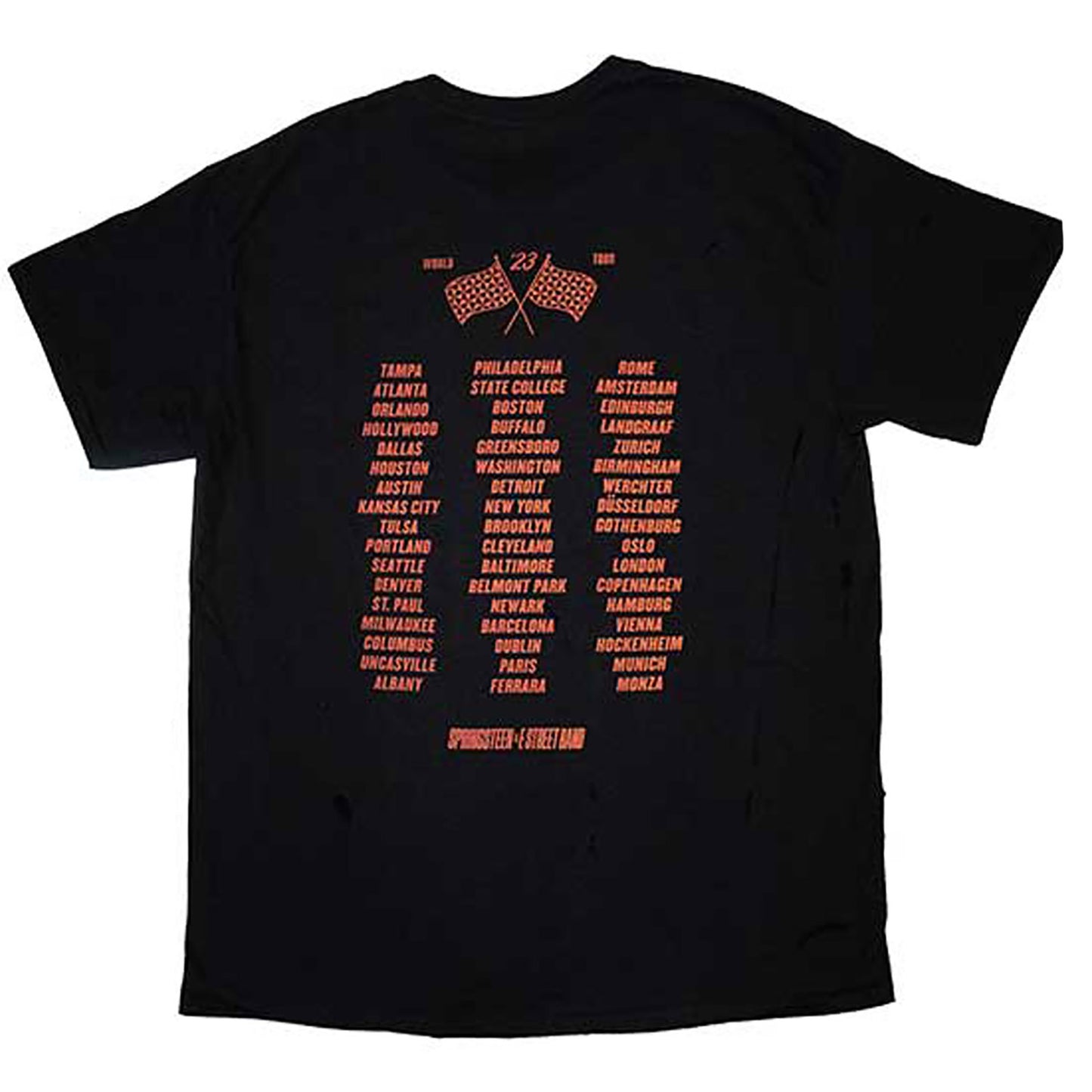 Bruce Springsteen Tour '23 Band Photo T-shirt Back