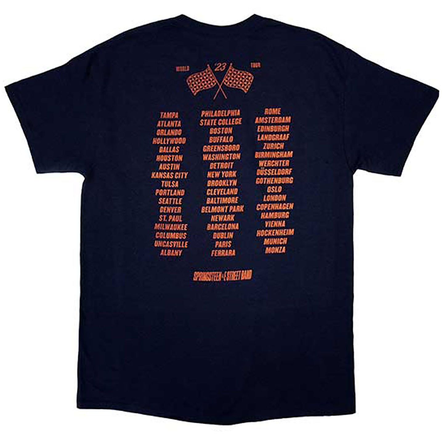Bruce Springsteen Tour '23 Guitar T-shirt Back