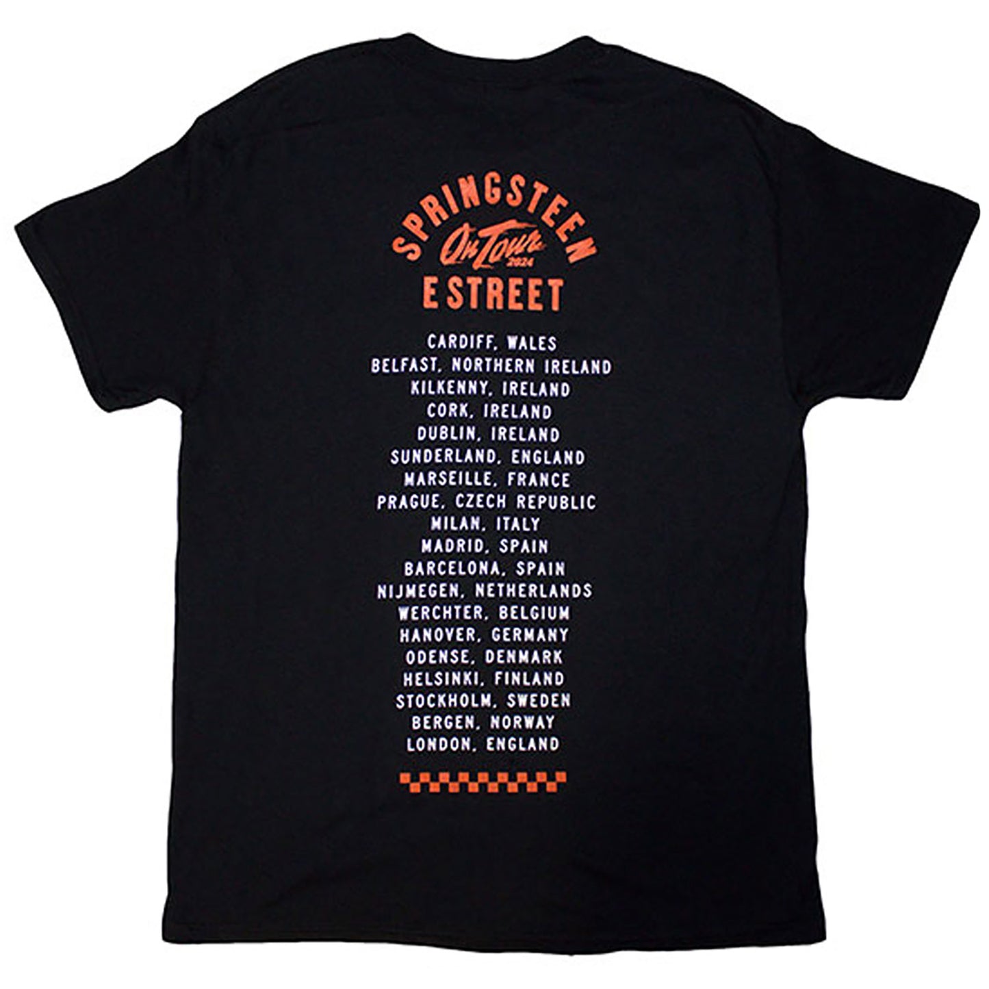 Bruce Springsteen Tour '24 Wheel T-shirt Back