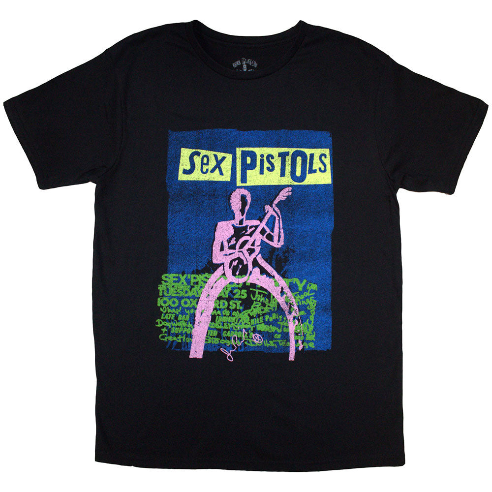 Sex Pistols Guitar Cartoon T-shirt Front