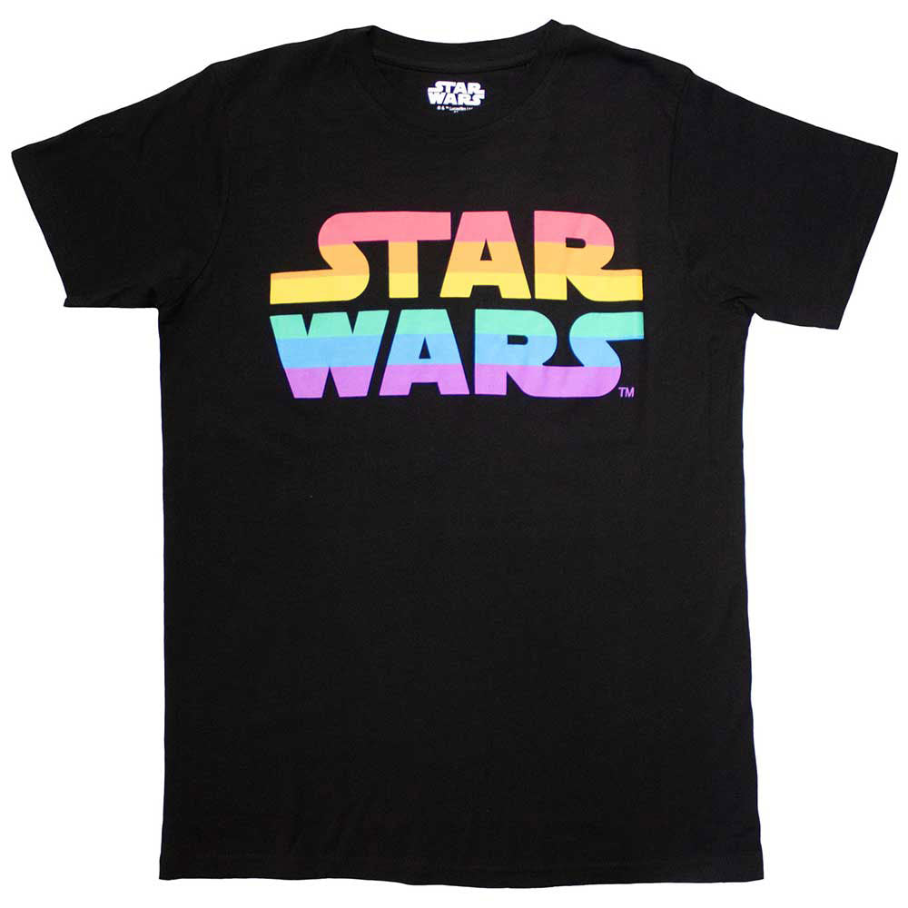 Star Wars Rainbow Logo T-shirt Front