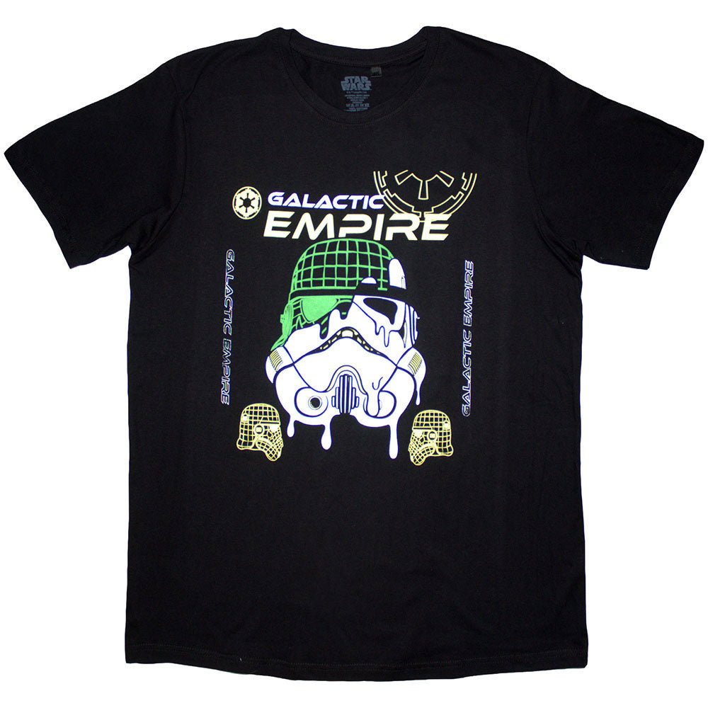 Star Wars Galactic Empire Melted Mask T-shirt Front