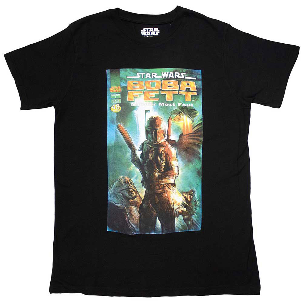 Star Wars Boba Fett Comic Cover T-shirt Front