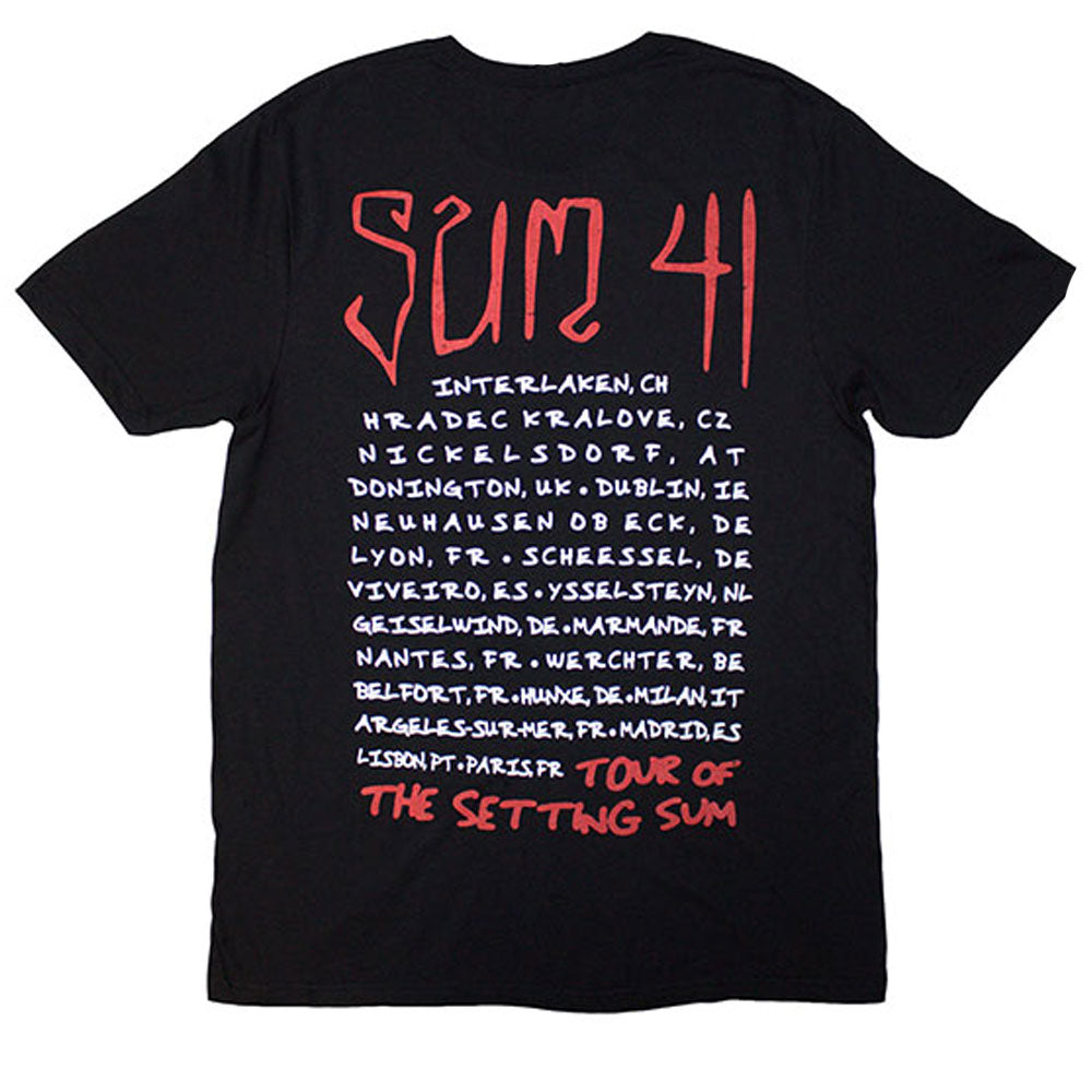 Sum 41 Tour '24 Skull T-shirt Back